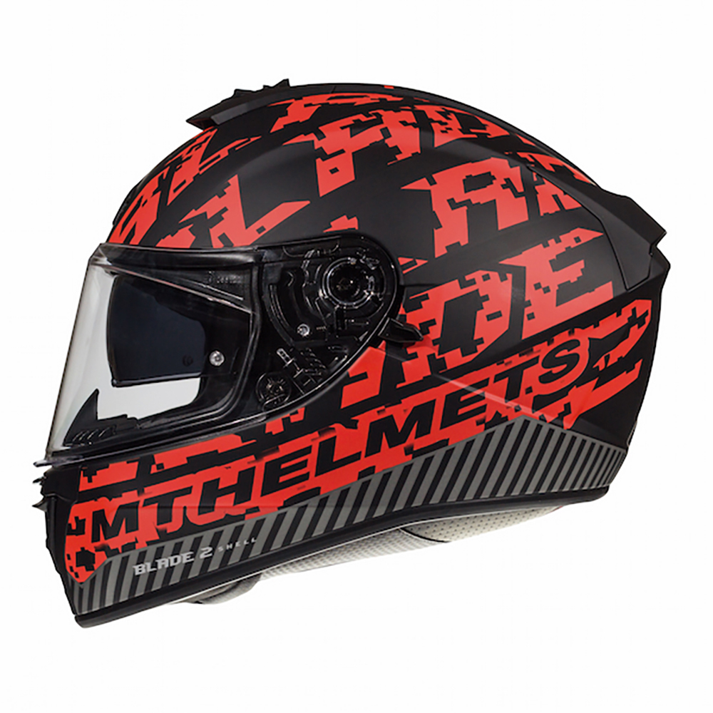 MT Helmets MT Blade Check M.Black/Red